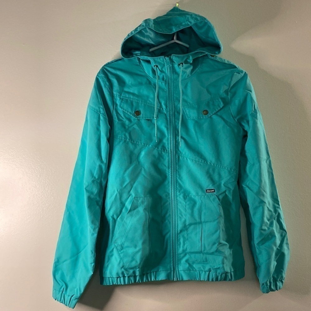 VOLCOM Enemy  Stone Lines Women’s Green Full Zip Hooded Jacket (Size S/P/10)